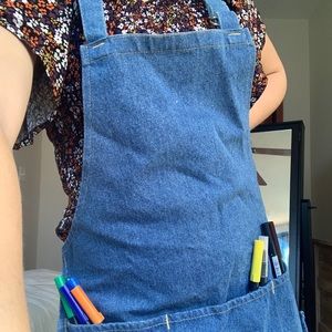 Small arts and crafts jean apron